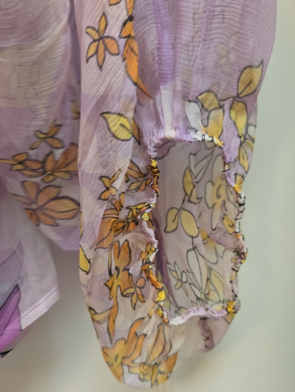 Johnny Was Lavender Floral Blouse - Picture 8 of 10